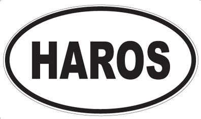 HAROS - Oval Sticker