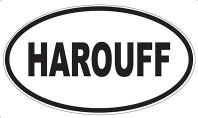 HAROUFF - Oval Sticker