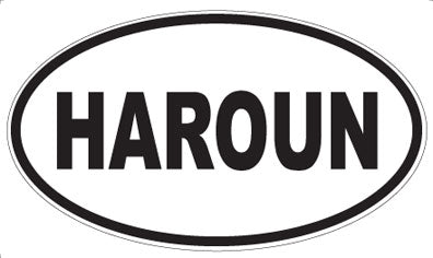 HAROUN - Oval Sticker
