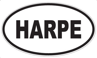 HARPE - Oval Sticker