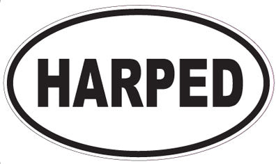 HARPED - Oval Sticker