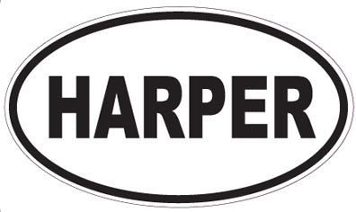 HARPER - Oval Sticker