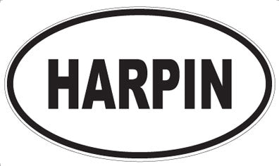 HARPIN - Oval Sticker