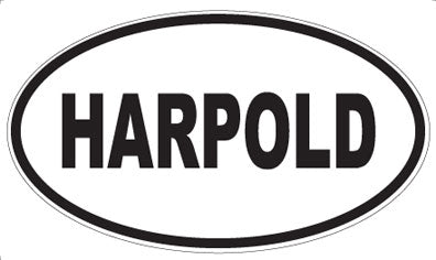 HARPOLD - Oval Sticker
