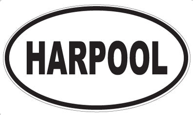 HARPOOL - Oval Sticker