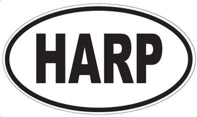 HARP - Oval Sticker