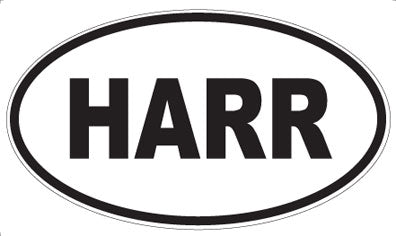HARR - Oval Sticker