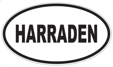 HARRADEN - Oval Sticker