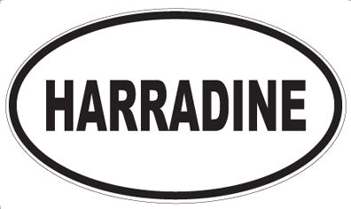 HARRADINE - Oval Sticker
