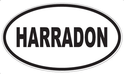 HARRADON - Oval Sticker