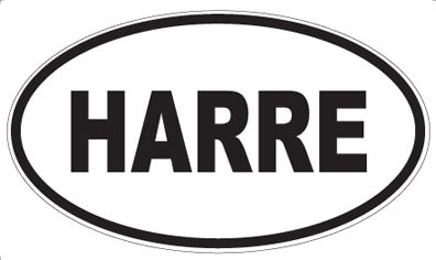 HARRE - Oval Sticker