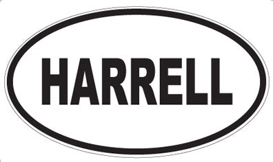 HARRELL - Oval Sticker