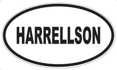 HARRELLSON - Oval Sticker