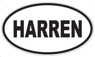 HARREN - Oval Sticker