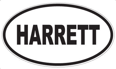 HARRETT - Oval Sticker