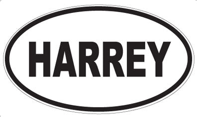 HARREY - Oval Sticker