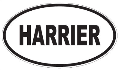 HARRIER - Oval Sticker