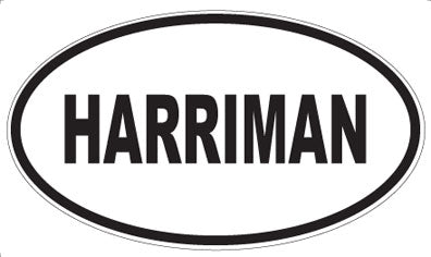 HARRIMAN - Oval Sticker