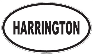 HARRINGTON - Oval Sticker