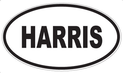 HARRIS - Oval Sticker