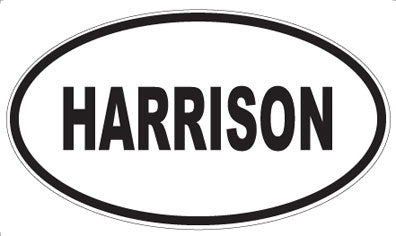 HARRISON - Oval Sticker