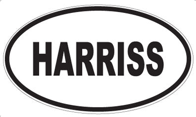 HARRISS - Oval Sticker