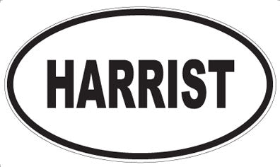 HARRIST - Oval Sticker