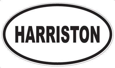 HARRISTON - Oval Sticker