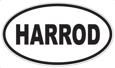 HARROD - Oval Sticker