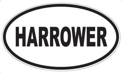 HARROWER - Oval Sticker