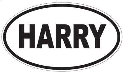 HARRY - Oval Sticker