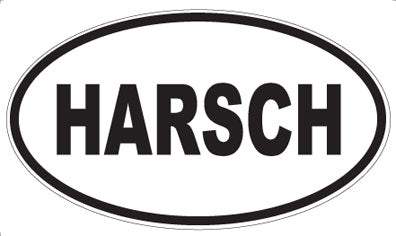 HARSCH - Oval Sticker
