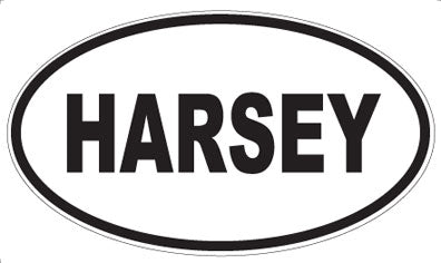 HARSEY - Oval Sticker