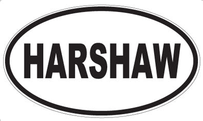 HARSHAW - Oval Sticker