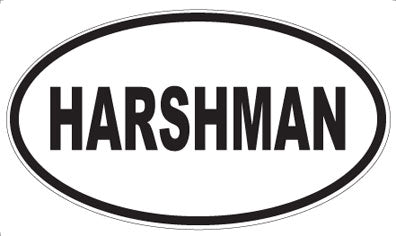 HARSHMAN - Oval Magnet