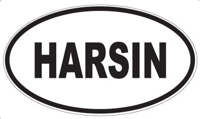HARSIN - Oval Sticker