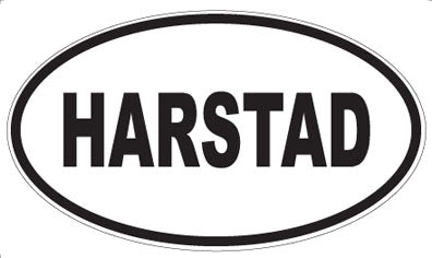 HARSTAD - Oval Sticker