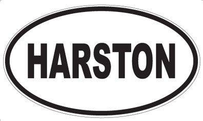 HARSTON - Oval Sticker