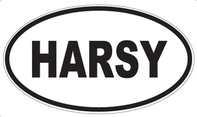 HARSY - Oval Sticker