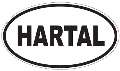 HARTAL - Oval Sticker
