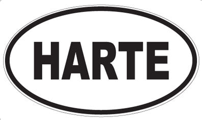 HARTE - Oval Sticker