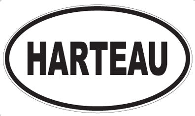 HARTEAU - Oval Sticker