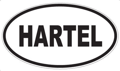 HARTEL - Oval Sticker