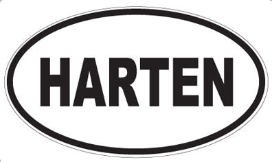 HARTEN - Oval Sticker
