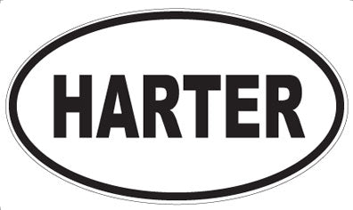 HARTER - Oval Sticker