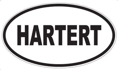 HARTERT - Oval Sticker
