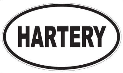 HARTERY - Oval Sticker