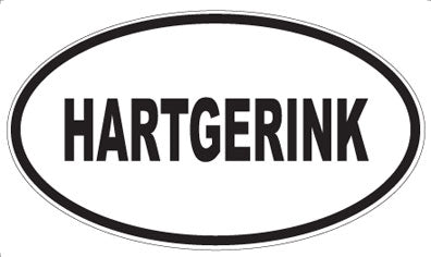 HARTGERINK - Oval Sticker