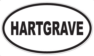 HARTGRAVE - Oval Sticker