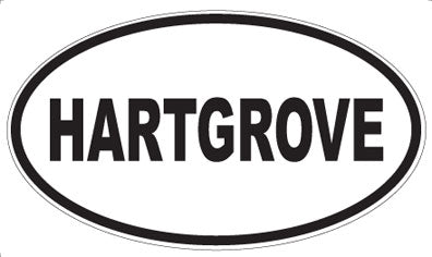 HARTGROVE - Oval Sticker